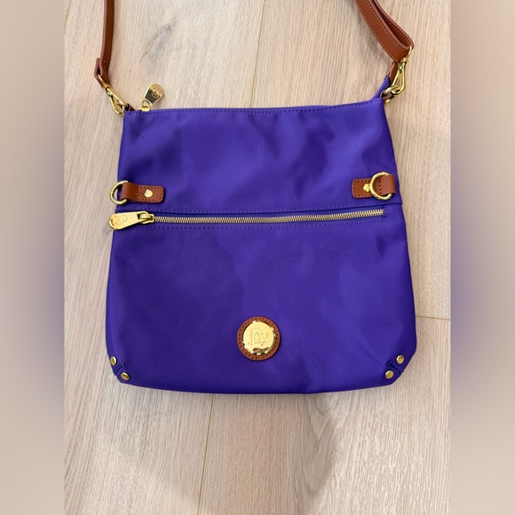 Joy Mangano Lightweight Travel TFID Crossbody Bag in Purple - Picture 5 of 10